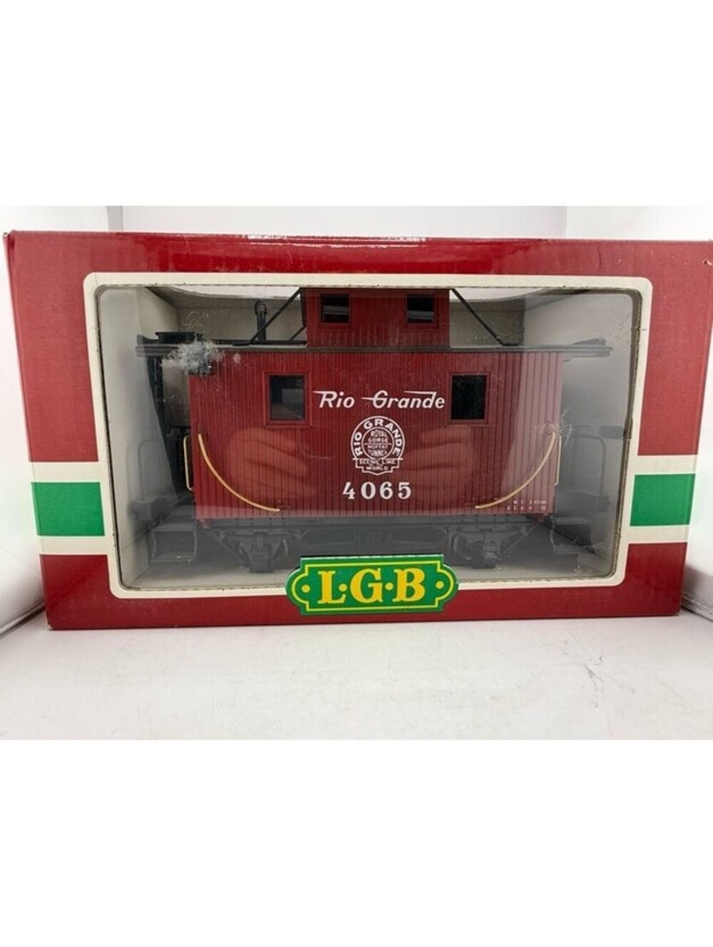 LGB Caboose Car Rio Grande 4065 Red Black Trim 1 22 5 Scale DC Power